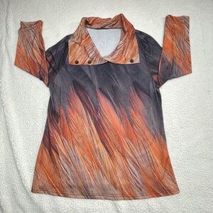 Brand: Lilly by Firmiana Size:1XL Color:Orange/Rust/Gray